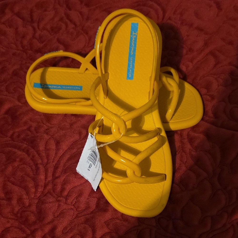 Ipanema Yellow Strappy Sandals